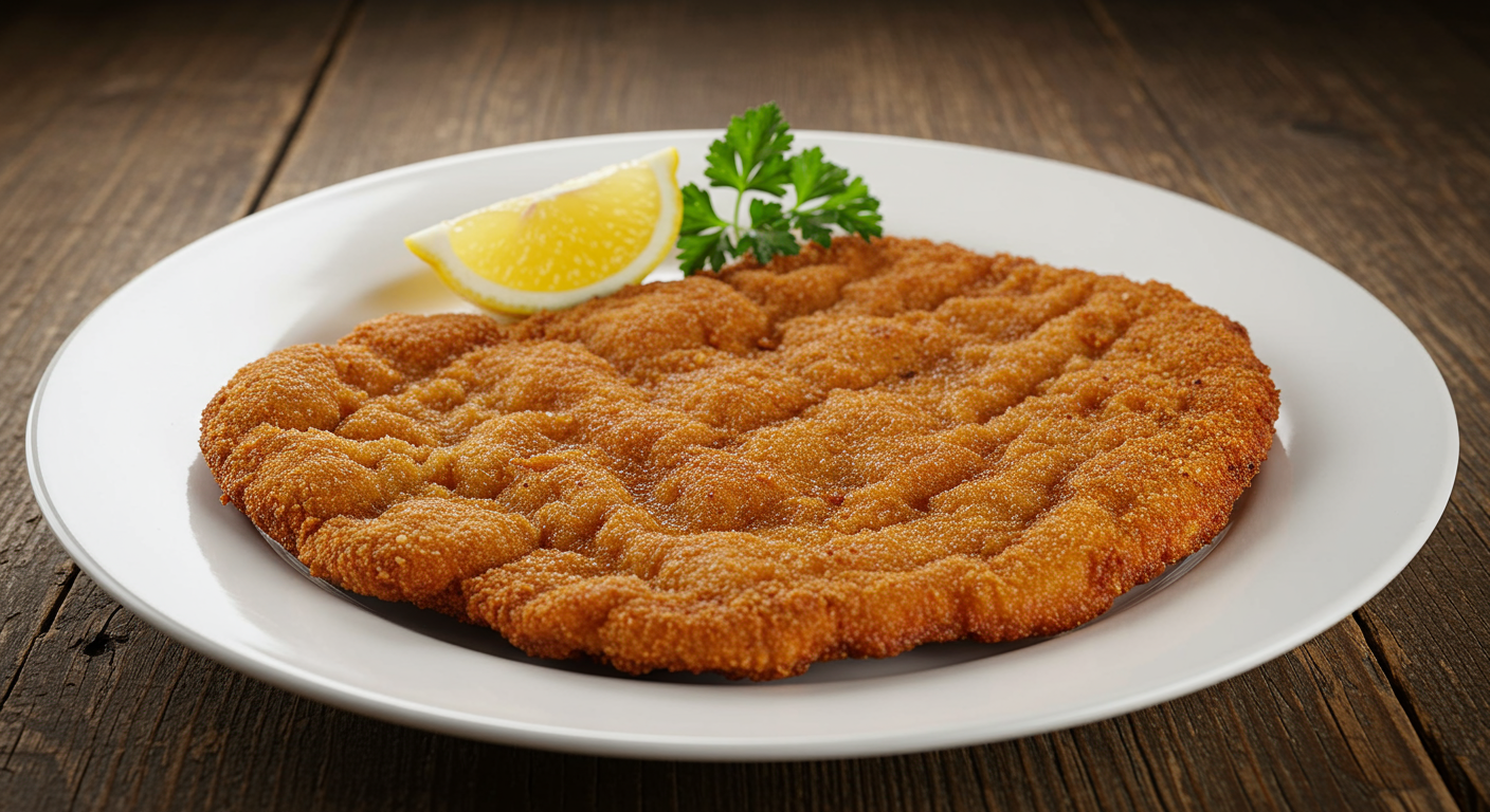 Knuspriges Wiener Schnitzel mit Zitrone